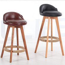 bdb Set di 2 Sgabelli da Bar for La Casa ， Sgabello Alto da Cucina Moderno con Superficie della Sedia in Pelle Bovina ， Sedie da Bar Girevoli A 360 ° mobilia (Colore : Black-Chair Frame 2-80cm)