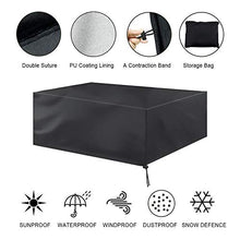 ffu copertura impermeabile per tavolo da esterno impermeabile antipolvere per mobili da patio copertura protettiva divano tavolo da pranzo (213 x 132 x 74)