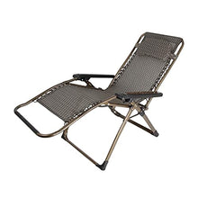 Sywlwxkq Sedie Heavy Duty Zero Gravity, Sedie da Spiaggia, Sedia reclinabile Pieghevole, Giardino Patio in Spiaggia Campeggio, Lettino Prendisole, Lettini Prendisole, Larghezza Super 68CM