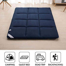 Pieghevole roll up materasso futon doppio e singolo, tatami mat tradizionale futon tappetino antiscivolo anti-acaro traspirante materasso portatile per dormitorio portatile per dormitorio traspirante