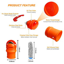 Desire Sky - Taglierina per pollice in silicone con 4 pezzi, in nylon, resistente al taglio, per giardinaggio e raccolta di frutta e verdura, 2 pezzi
