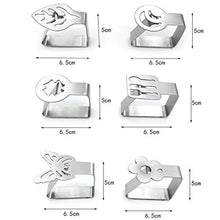 Clip per tovaglia U/B, 4 morsetti regolabili per copritavolo da cucina, ideale per casa, buffet, giardino, picnic, barbecue, matrimoni, feste fai da te (6,5 x 5 cm)