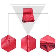 WEIJINGRIHUA PVC Rivestimento Tarpaulin Tarp Tarpe Strato di Terra Covers Tenda Tenda Impermeabile Piove Pieve Protezione Solare Sole Protezione Trasparente, Rosso, Multi Taglie, 450g / m²