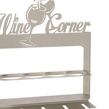 Arti & Mestieri Wine Corner - Porta Bottiglie di Design 100% Made in Italy - in Ferro, 45 x 10 x 45 cm - Avorio