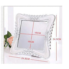 AJH Specchio da Trucco in Stile Europeo, Specchio da Trucco da Tavolo, Specchio da Principessa Portatile Pieghevole, Specchio da Matrimonio, Semplice Specchio di Bellezza