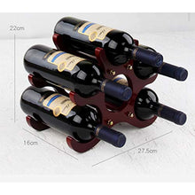 jiji Portabottiglie per Vino Scaffale per Vino in Legno Scaffale per Vino da appoggio e da appoggio per Cucina, Sala da Pranzo, Armadio per dispensa, espositore per Bar Scaffale per Vino (Color : B)