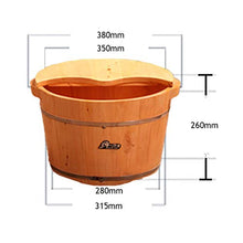 Vasca Per Pediluvio Bacino Per I Piedi In Legno Massaggio Per La Salute Massaggio Durevole Vasca Per I Piedi Natura Idromassaggio Massaggio Plantare Spa Sauna Bagno (dimensioni : 380 * 260mm)