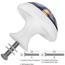 Globale Sonne 4 PCS Pomelli per Porta, Pomolo per Mobile, Pomelli per Mobili con Viti, Maniglia per Armadietto, Pomelli per Porta, Pomelli per Cassetti per Porta, Armadio, Cassetto e Credenza