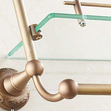 GDFEH Mensola di stoccaggio 3 Tier Bagno Scaffale per Bagno Bagno Bagno Bagno Scaffale da Parete con portasciugamani Montati a Parete 18.1x18.3x9.8 Pollici