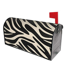 Classic Elegance Black And Tan Zebra Print Unique Designed Magnetic Mail Box Copre Postale Box Cover per Giardino Cantiere Decor Dimensioni Standard 51x48 Pollici