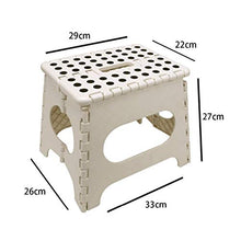 huixu Sgabello Pieghevole Leggero per Bambini o Adulti Sedia Portatile sicura in plastica con Maniglie Sgabello da Bagno Antiscivolo