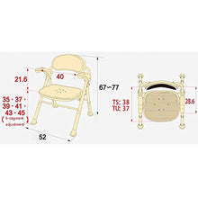 JTKDL Sedia da Doccia Sedia da Bagno Sgabello da Bagno Vecchio Donna Incinta Sedia da Bagno Pieghevole,A2