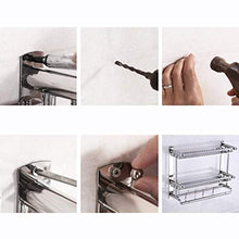 Mensola per doccia, portasciugamani bagno portasciugamani in acciaio inox portasciugamani portasciugamani a parete doccia a parete cesto appeso supporto portaoggetti