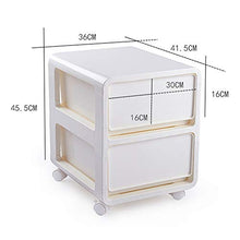 QiHaoHeji - Cassetto portaoggetti Portatile, in plastica, per Armadio, Abbigliamento, Armadio, plastica, Bianco, 45.5x36x41.5cm