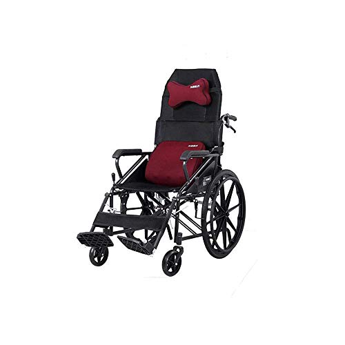 FTFTO Accessori per la casa Anziani Disabili Sedia a rotelle Multifunzionale Leggera Pieghevole Sedia a rotelle Manuale Rotazione del 360% Adatto per: Anziani/Disabili (Verde Nero)