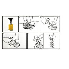 SaySure - Stainless Steel Fruit Pineapple Corer Slicer Easy Kitchen Tool Fruit Cutter Peeler