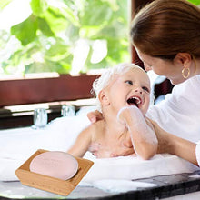 Rusee 2 Pezzi Portasapone,Porta Sapone in Legno,Portasapone in Legno Naturale Fatto a Mano,Scatola di Sapone per Sapone Spugne Bagno Doccia Cucina