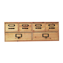 Mobiletto Portaoggetti Organizer per Casa con 6 Cassetti, Cassettiere a Muro, Mobili per la Casa Multiuso, 49x14x17,5 Pollici