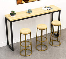 SZQ-Sgabelli da Bar Ferro Battuto di Legno Solido Sgabello, Round Restaurant Cafe Reception Sgabello Retro Style Stabile Pranzo Sgabello Sedia da Bar (Color : C, Size : 75CM)
