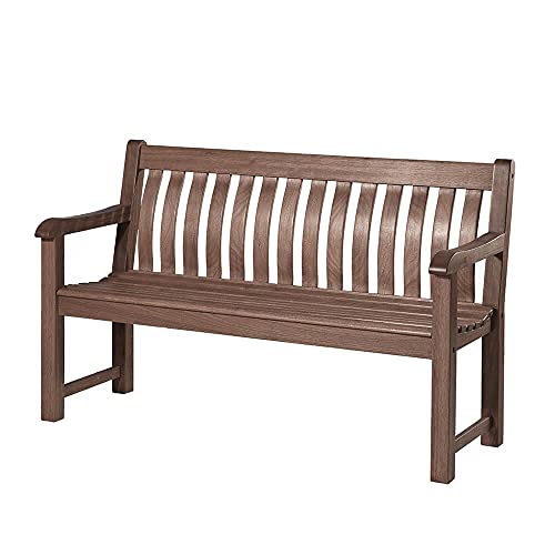 Panchina da Giardino in Legno di Acacia Semplice - Marrone - Panchina da Giardino Galton