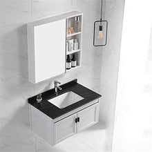 Mobile Lavabo La Semplice tavola di Roccia del Bagno del Bagno del Bagno ha Combinato Il lavabo del lavabo del Bagno del Bagno del Bagno Facile da Pulire (Color : Gray, Size : 48x80x48cm)