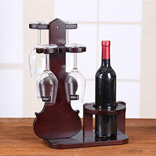 Stella Fella Portabottiglie in Legno Portabottiglie Porta Bicchiere da Vino A Testa in Giù Porta Bicchiere da Vino Appeso Portabottiglie Porta Bicchiere da Vino