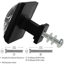 Bulldog 3 PCS Pomelli per Porta, Pomolo per Mobile, Pomelli per Mobili con Viti, Maniglia per Armadietto, Pomelli per Porta, Pomelli per Cassetti per Porta, Armadio, Cassetto e Credenza