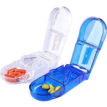 Spier - Portapillole da viaggio, pieghevole per pillole, organizer per medicine, divisore per farmaci, separatore portatile per viaggi all'aperto