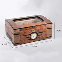 Humidor per Sigari Humidor Humidor A Temperatura Costante Scatola per Sigari in Legno di Cedro Scatola per Umidificazione per Sigari Grande capacità per 100 Sigari