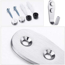 Rivestimento Impermeabile Portasciugamani Cucina Bagno con Gancio a Vite Ganci Cucina Forte Impermeabile Rimovibile a Vite Robusto Gancio per Asciugamani Accappatoio Muro per Porta 8 Pezzi, Argento