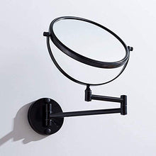 Trucco specchio con luci Specchio per il trucco Specchio cosmetico da 8 pollici Black Pieghevole Specchio da bagno Pieghevole 3x Specchio d'ingrandimento (Colore: nero Dimensione: 8 pollici 3x) per il