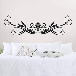 T-MK341 - Adesivi per testiera del letto, 40 x 140 cm, colore: Nero