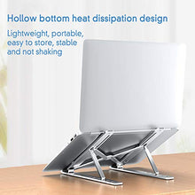 Supporto per Laptop,Alluminio Stabile e Antiscivolo Regolabile in Angolazione Regolabile,Piattaforma di Sollevamento Per Laptop Leggera Compatibile con MacBook Air/pro,Huawei Matebook D/altri Tablet