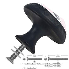 Set di 4 maniglie rotonde per armadio da cucina, credenza, cassettiera, cassettiera, con viti, per cucina, comò, armadietto, bagno, armadio