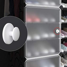 XBDD Rack da scarpe da scarpe moderno CUBO STOCCAGGIO DI STOCCAGGIO Armadio FAI DA TE 9-cubetto Scarpe da scarpe Versatile Armadio in plastica con porte per appartamenti tacco alto ecc. (Bianco e nero