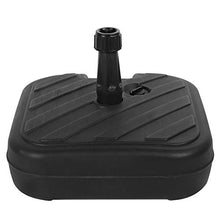 Oumefar Portaombrelli Quadrato Portatile Base per ombrellone Riempito con Sabbia d'Acqua Base per ombrellone da Spiaggia da Giardino Base di Supporto per ombrellone con Manico