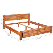 SKM Giroletto in Legno Massello di Acacia 160x200 cm (32.3kg)