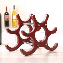 YGB Portabottiglie Vino, portabottiglie da Vino da appoggio Armadietto da appoggio per ripiano da Tavolo Espositore 6 Bottiglie per Ristorante Bar Party