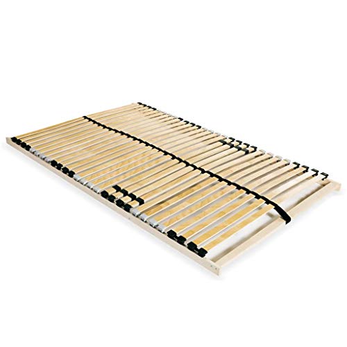 BIGTO - Rete a doghe con 28 doghe a 7 zone in legno di faggio massiccio, per la casa, per camera da letto, 140 x 200 cm