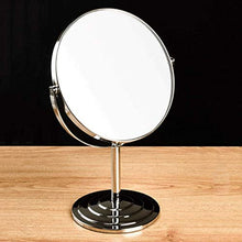 SHYPA Specchio for Il Trucco - Specchio cosmetico ingranditore Specchio bifacciale Girevole 7 Pollici con ingrandimento 3X