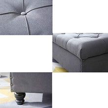 LXESWM Pouf Panca Ottomana Stoccaggio Ottomano con Flipping Coperchio Scarpe Banco Poggiapiedi Pieghevole Bagagli Petto di Archiviazione Pouffe Storage Box Bed Fine Sgabello Divano Sgabello