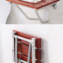 LXLAMP Sgabello Doccia Antiscivolo Regolabile in Altezza Ripiano for Doccia in Legno Massello Scaffale in Acciaio Inossidabile, Sgabello for Doccia A Parete, Ingresso Corridoio Bagno