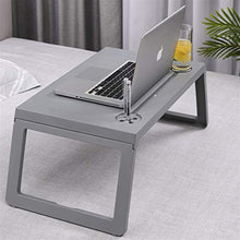 HHOSBFSS Scrivania Pieghevole, Scrivania per Laptop Regolabile per Computer Domestico, Tavolo da Studio per Dormitorio Picnic, Tavolo da Studio per Laptop (Color : Gray)