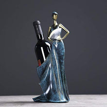 QQSGBD Portabottiglie da Vino Bellezza Lady Statua della cremagliera della bottig Ornamentali in Resina Vino Decorazioni Bicchieri Regalo Craft Accessori arredo Antiscivolo