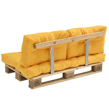 [en.casa] 1x Cuscino Sedile per Divano Paletta Euro [Color Senape] Cuscini per Palette Supporto in/Outdoor mobili Imbottiti