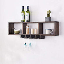 MoDi Wine Rack Legno Wall Hanging Creativa Holder Coppa Europa di Legno Solido Governo del Vino (100x15x24cm)