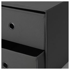 ZigZag Trading Ltd IKEA FLARRA - Cassettiera con 2 cassetti Grigio scuro