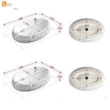 Feixunfan Lavabo Bagno Nordic Semplice in Bianco E Nero A Strisce Armadietto di Vanità Bagno in Ceramica Possono Essere Utilizzati for I Pasti Soggiorno per Il Ristorante Dell'hotel