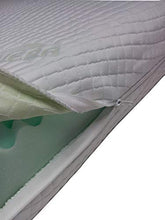 Mail2Mail - Coprimaterasso ipoallergenico con 4 zip laterali, dotato di sistema Aloevera Easy Clean, disponibile in tutte le misure e altezze, ideale per proteggere il materasso, pelle, 160 x 200 cm