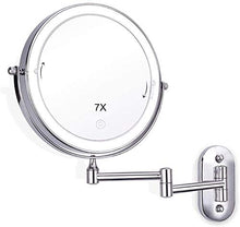 Specchio 7X Trucco LED 2-Face Touch Dimellente Dimellente LED Luci a Muro Specchi da Bagno Specchi da Bagno 8 Pollici